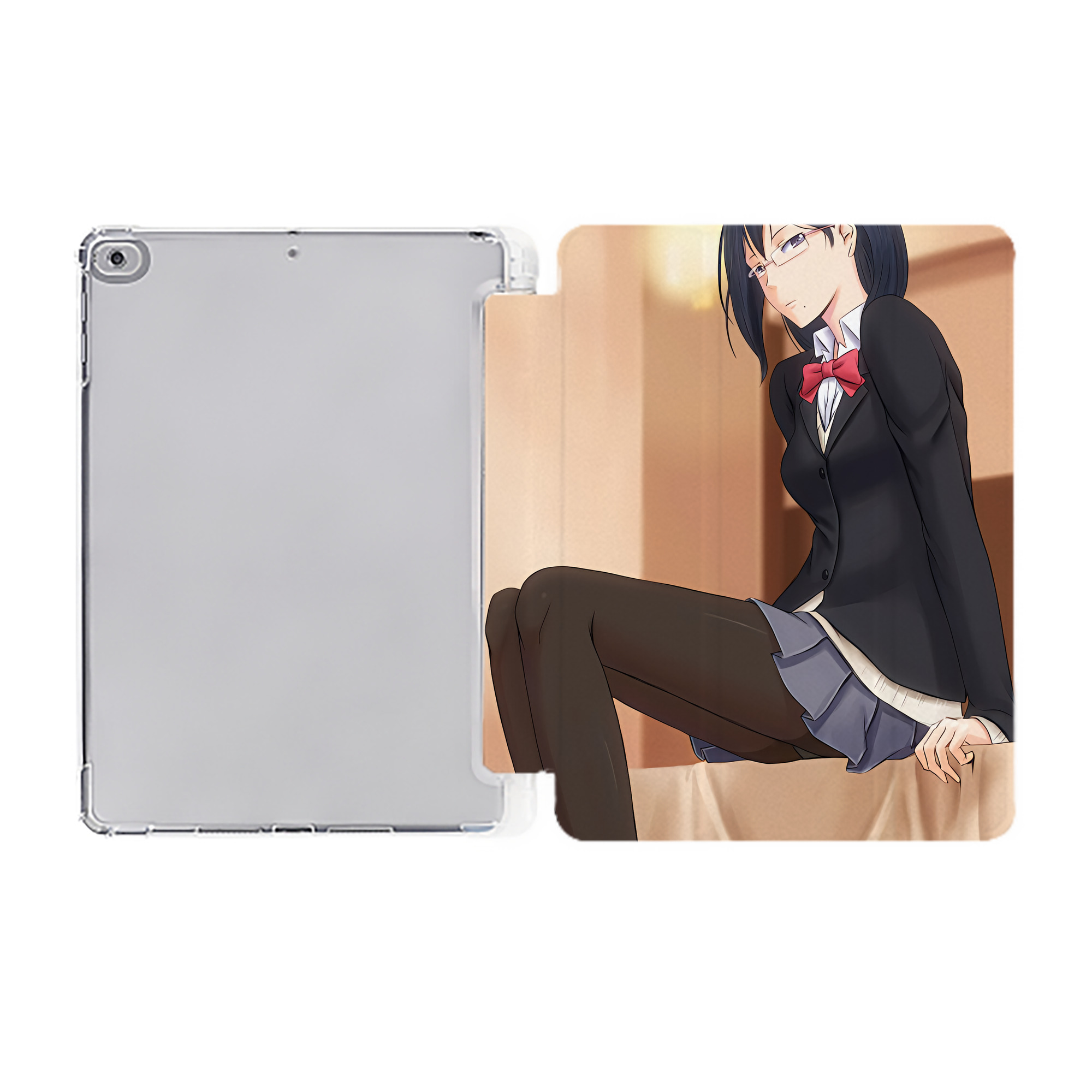 （画像用） ハイキュー!! Haikyu!! IPad ケース ペン収納付き 三つ折りスタンド PUレザー×シリコン 対応機種9.5/10.5/10.9インチ